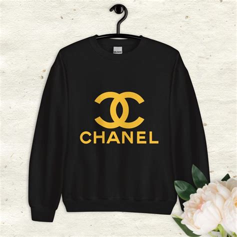 chanel green sweatshirt|authentic Chanel logo sweater.